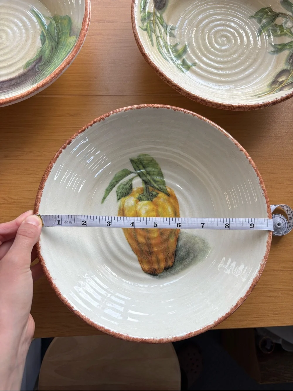 Williams Sonoma Jardin Potager Set of 4 Pasta Bowls 2001-2007 Italy